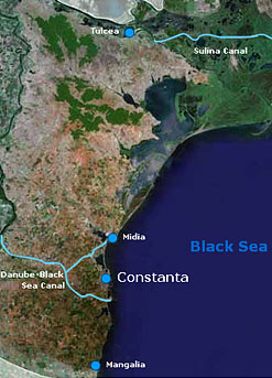 Constanta satellite view